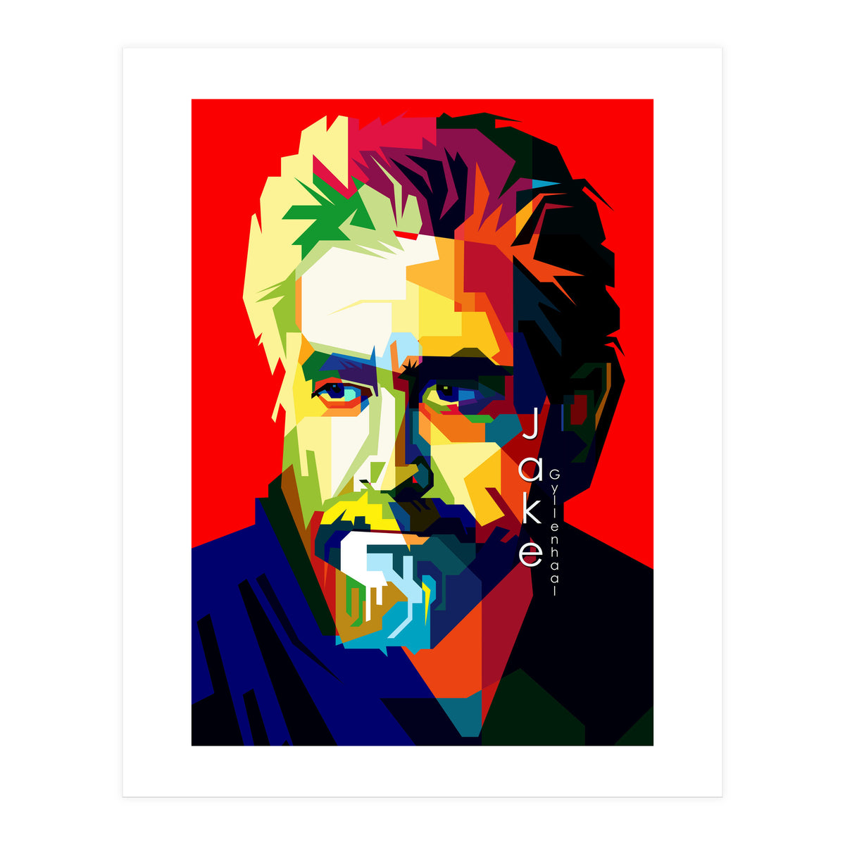 Jack Gyllenhaal Movies Actor Pop Art WPAP (Print Only)
