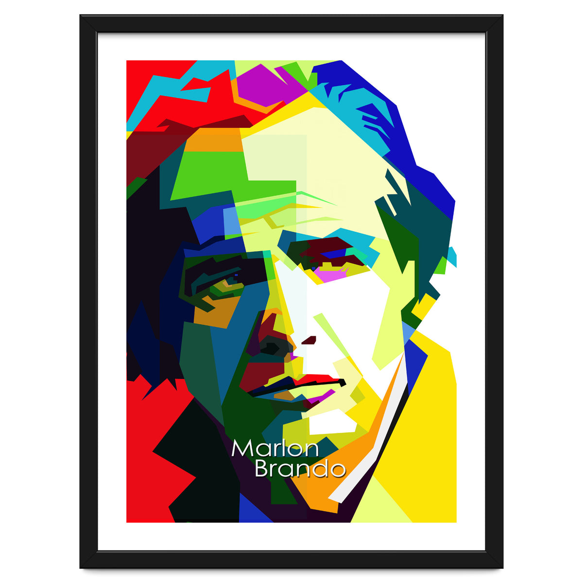 Marlon Brando Hollywood Legend Pop Art WPAP