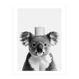 Koala, Toilet Paper Crown, Cute Animal Bathroom Art (Print Only) thumbnail
