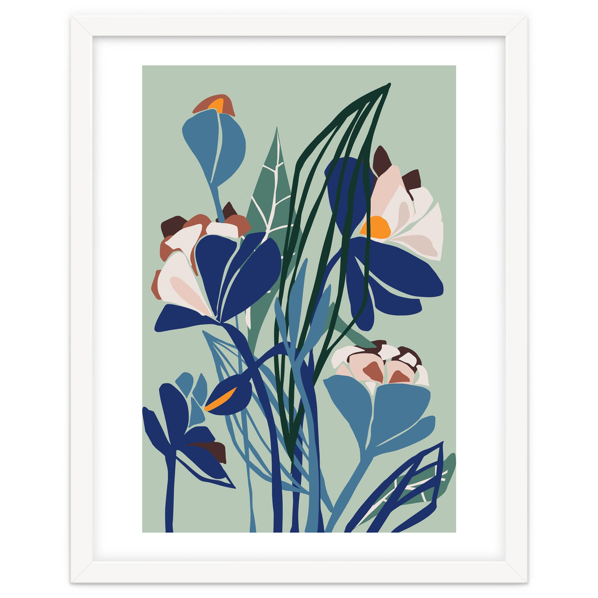 Florals At Night – Modern Illustration Light