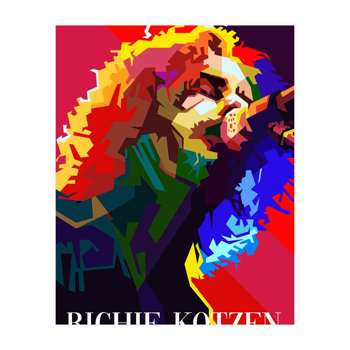 Richie Kotzen American Guitarist Singer Pop Art WPAP (Print Only)