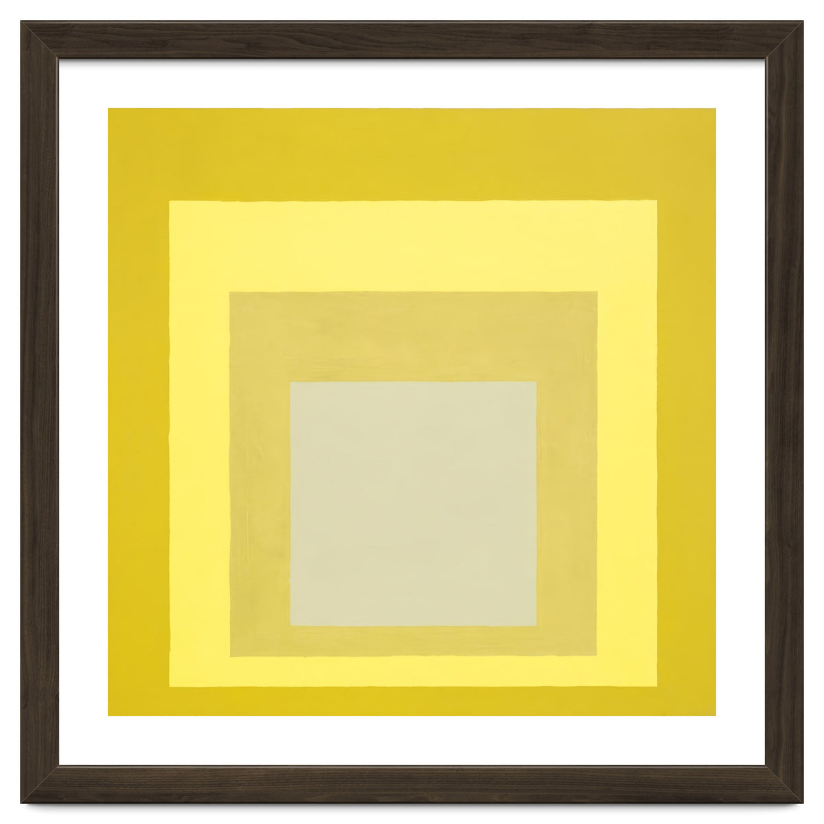 JOSEF ALBERS - HOMAGE TO THE SQUARE YELLOW WHITE