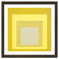 JOSEF ALBERS - HOMAGE TO THE SQUARE YELLOW WHITE