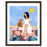 Butterscotch, Cats Pets Cat Mom Watercolor Painting, Pet Parent Animals Quirky Bohemian thumbnail