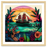 Folk Sunset Sailing Ship thumbnail