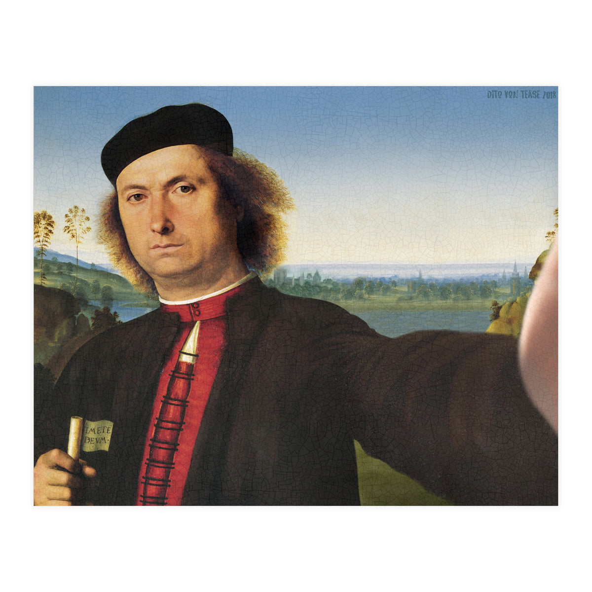 Francesco delle Opere - Pietro Perugino - Selfie (Print Only)