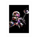 Dizzy Gillespie American Jazz Trumpeter Legend Colorful (Print Only) thumbnail