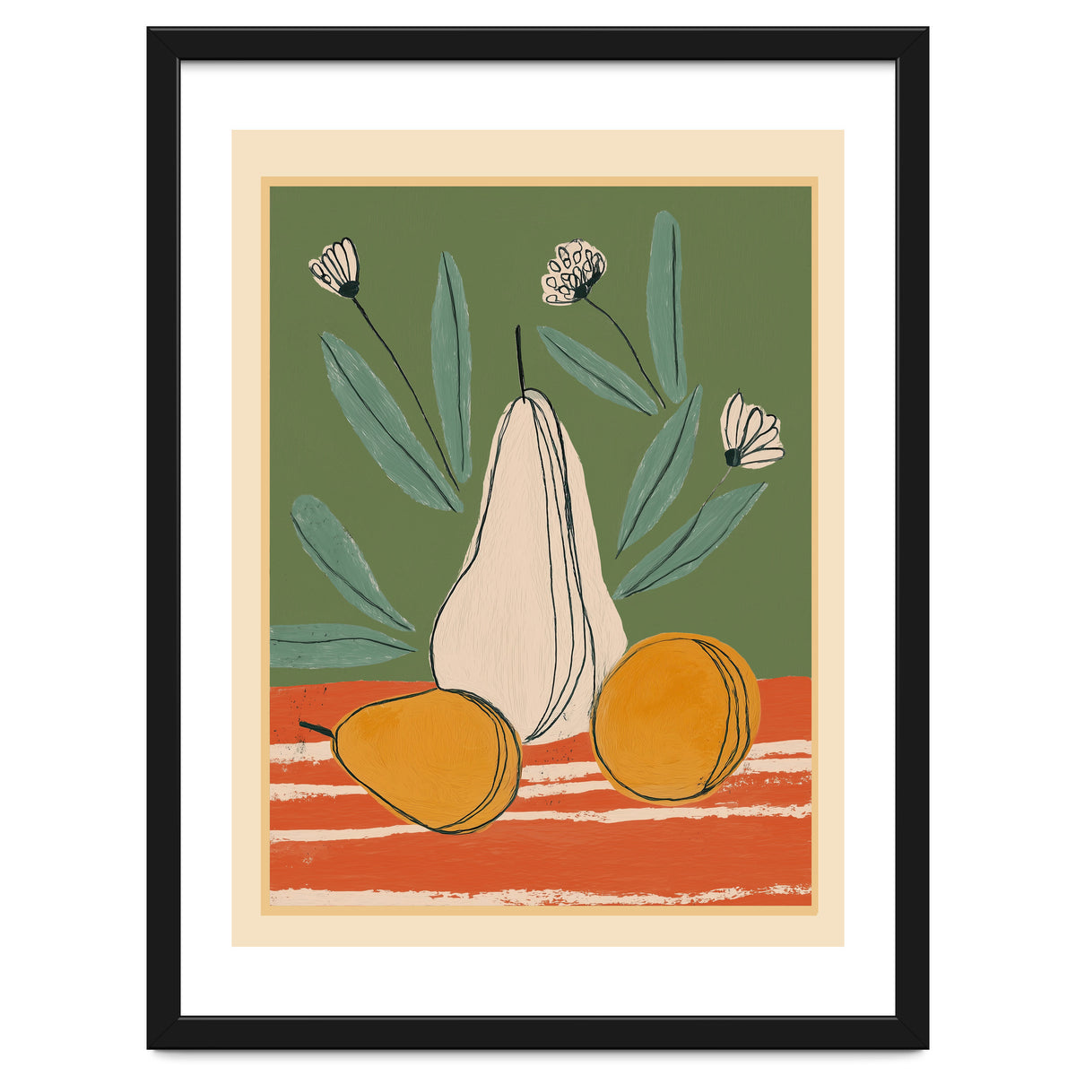 Abstract Pear Still Life