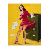 Pinup Girl In Office Accident (Print Only) thumbnail