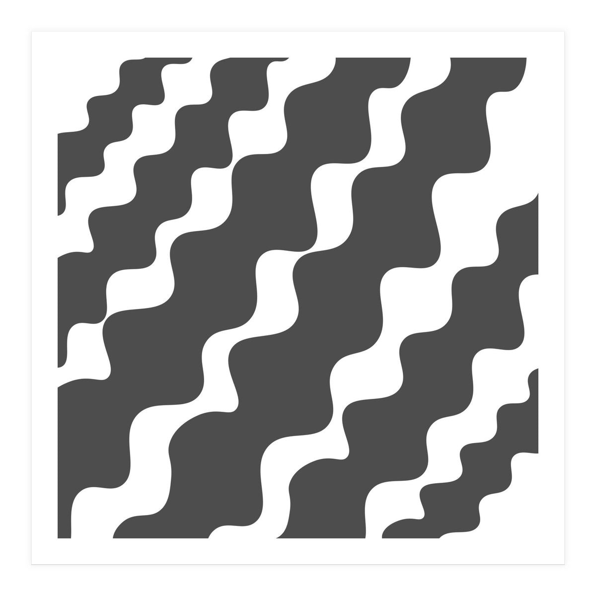 Grey Wavy Pattern (Print Only)