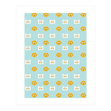 Minimalist Finn And Jake Seamless Cartoon Pattern (Print Only) thumbnail
