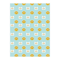 Minimalist Finn And Jake Seamless Cartoon Pattern (Print Only)