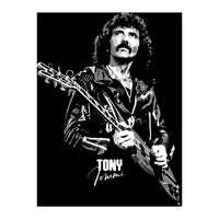 Tony Iommi American Musician Legend In Grayscale (Print Only)