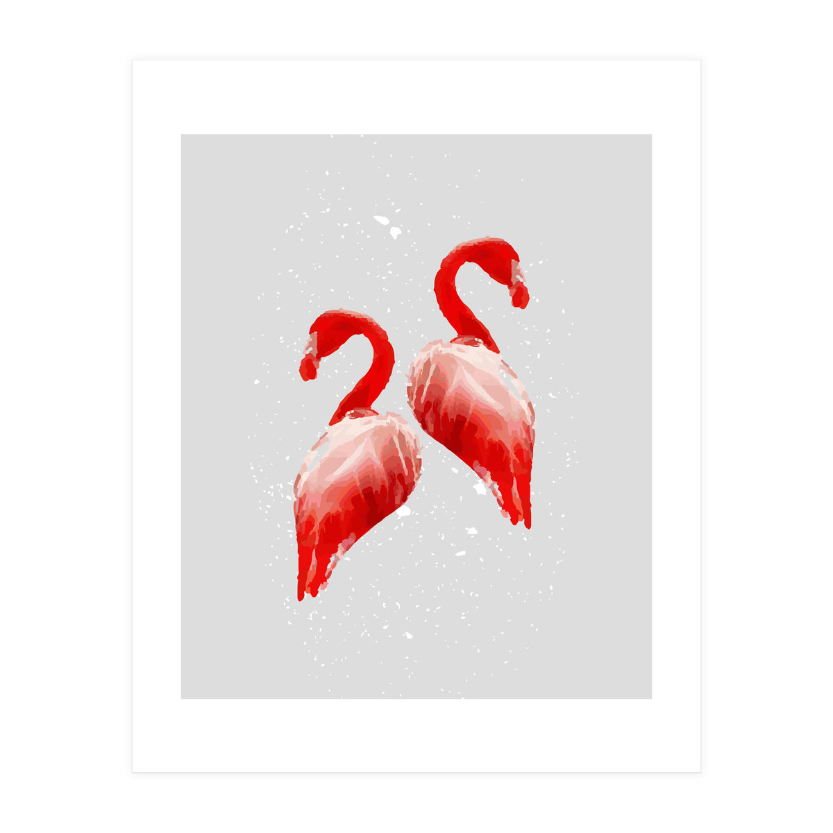 Flamingo Couple V1 (Print Only)