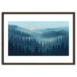 Misty Evergreen Forest: Moody Atmospheric Landscape thumbnail