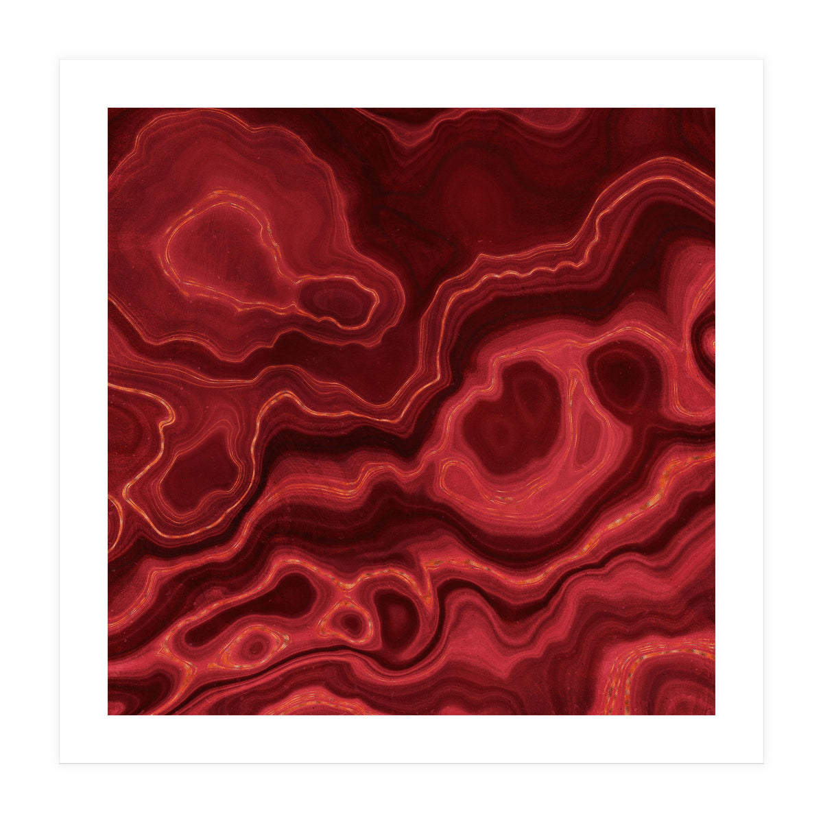 Red Agate Texture 03  (Print Only)