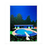 Hiroshi Nagai - Swimming Pool, City Pop At Night (Print Only) thumbnail