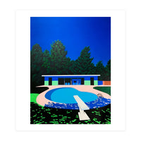 Hiroshi Nagai - Swimming Pool, City Pop At Night (Print Only)