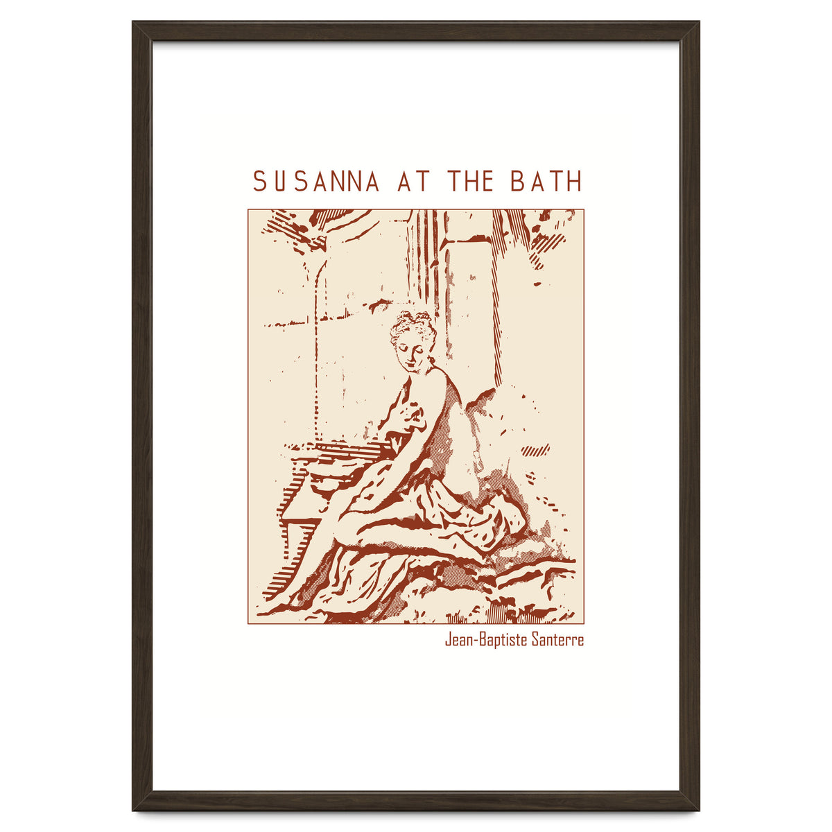 Susanna At The Bath – Jean Baptiste Santerre