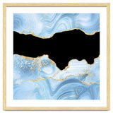 Blue & Gold Glitter Agate Texture 03 thumbnail