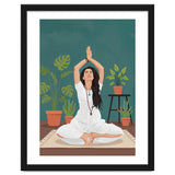 Serene Yoga Pose FitnessIllustration thumbnail