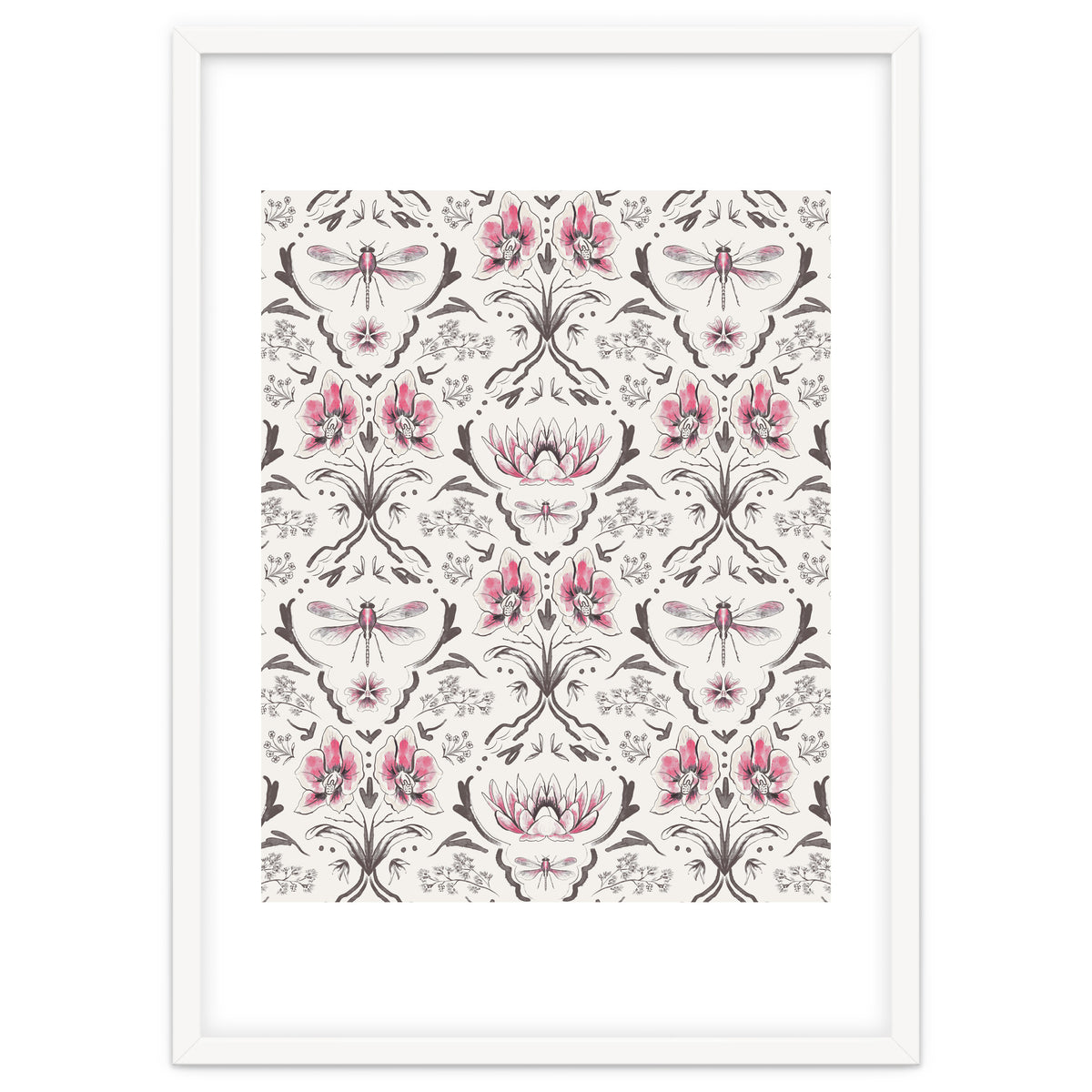 Bohemian Garden Pink Pattern