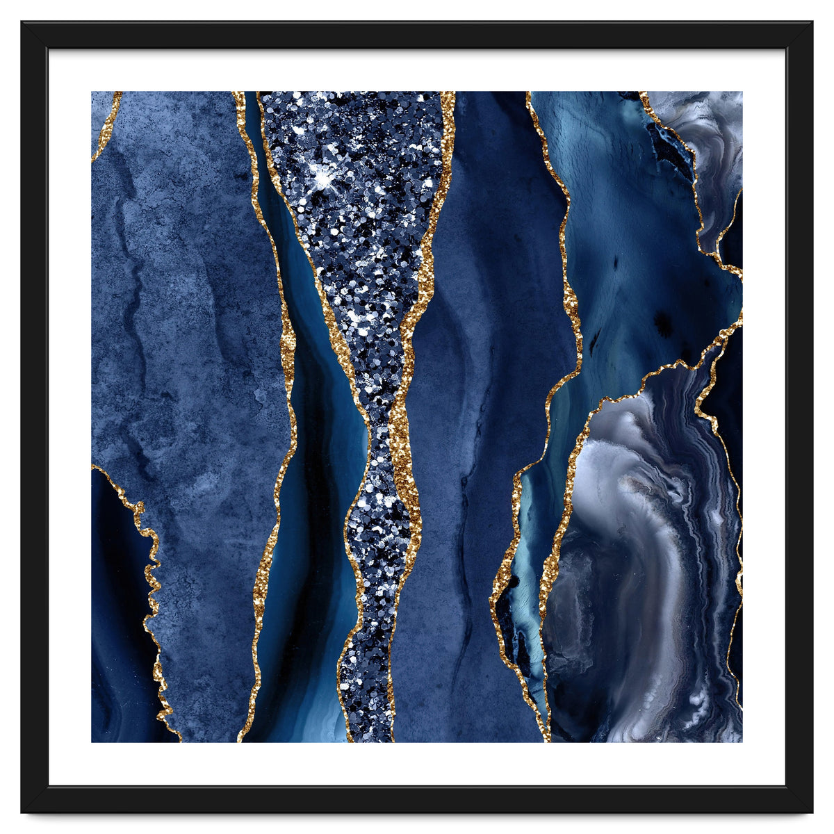 Agate Glitter Ocean Texture 06