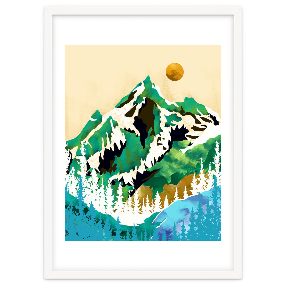 Grass Is Greener Wherever It Is Loved Positivity Nature Landscape Snow, Winter Mountains Painting Forest, Wild Travel Adventure