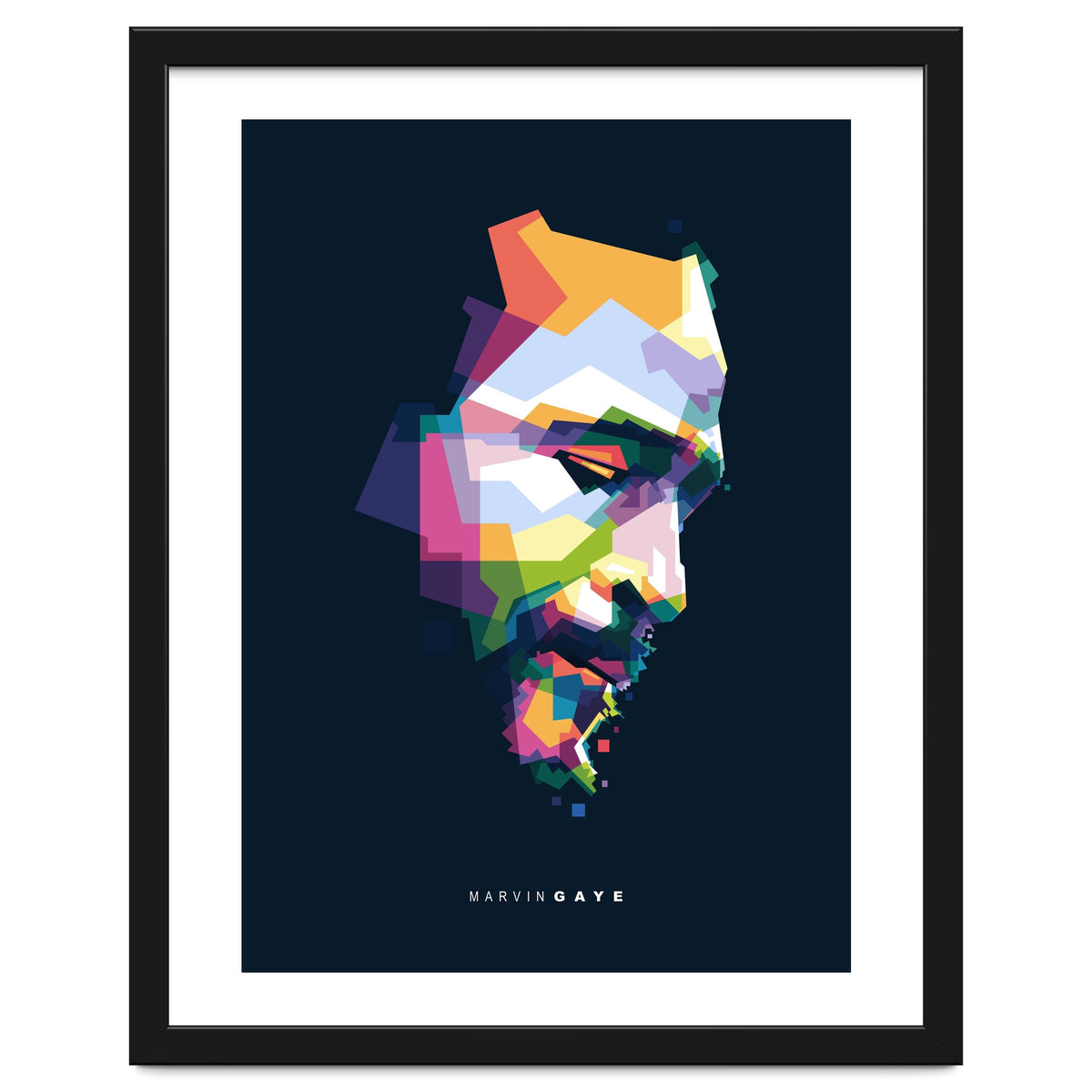 Marvin Gaye Pop Art WPAP