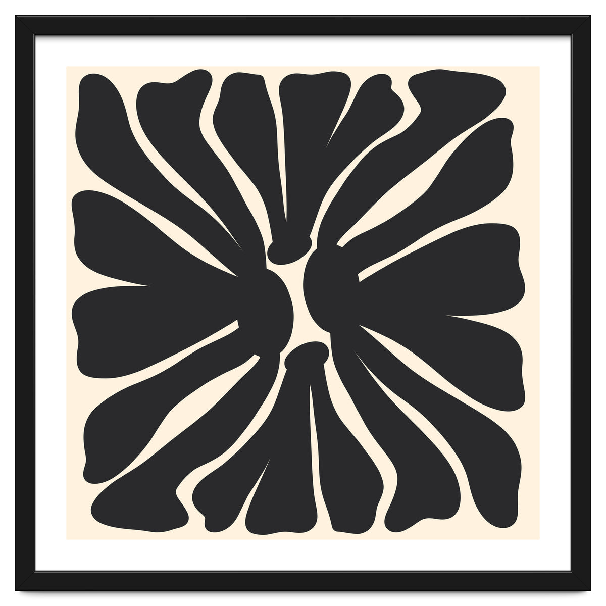 Abstract Monochrome Flower 2