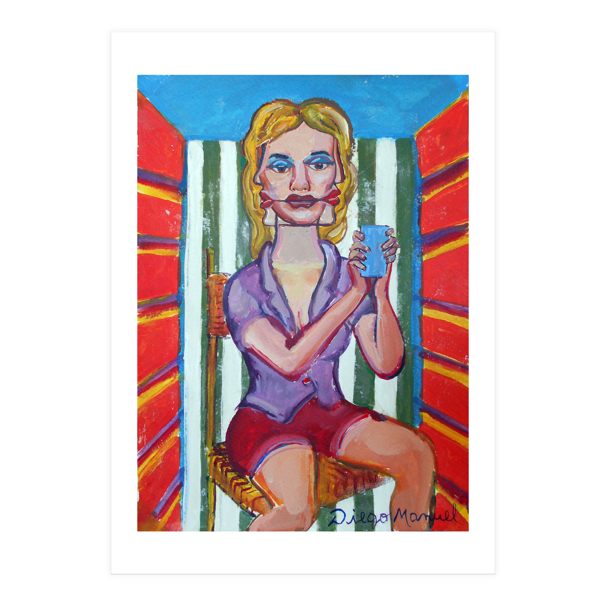 Mujer En La Silla (Print Only)