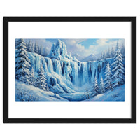 Frozen Cascades of Winter