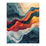 Abstract Flowing Mountain Landscape (Print Only) thumbnail