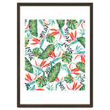 A New Paradise #Bird of paradise painted tropical art & pattern thumbnail