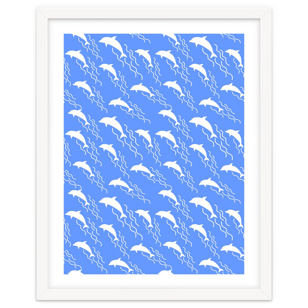 Swimming dolphins