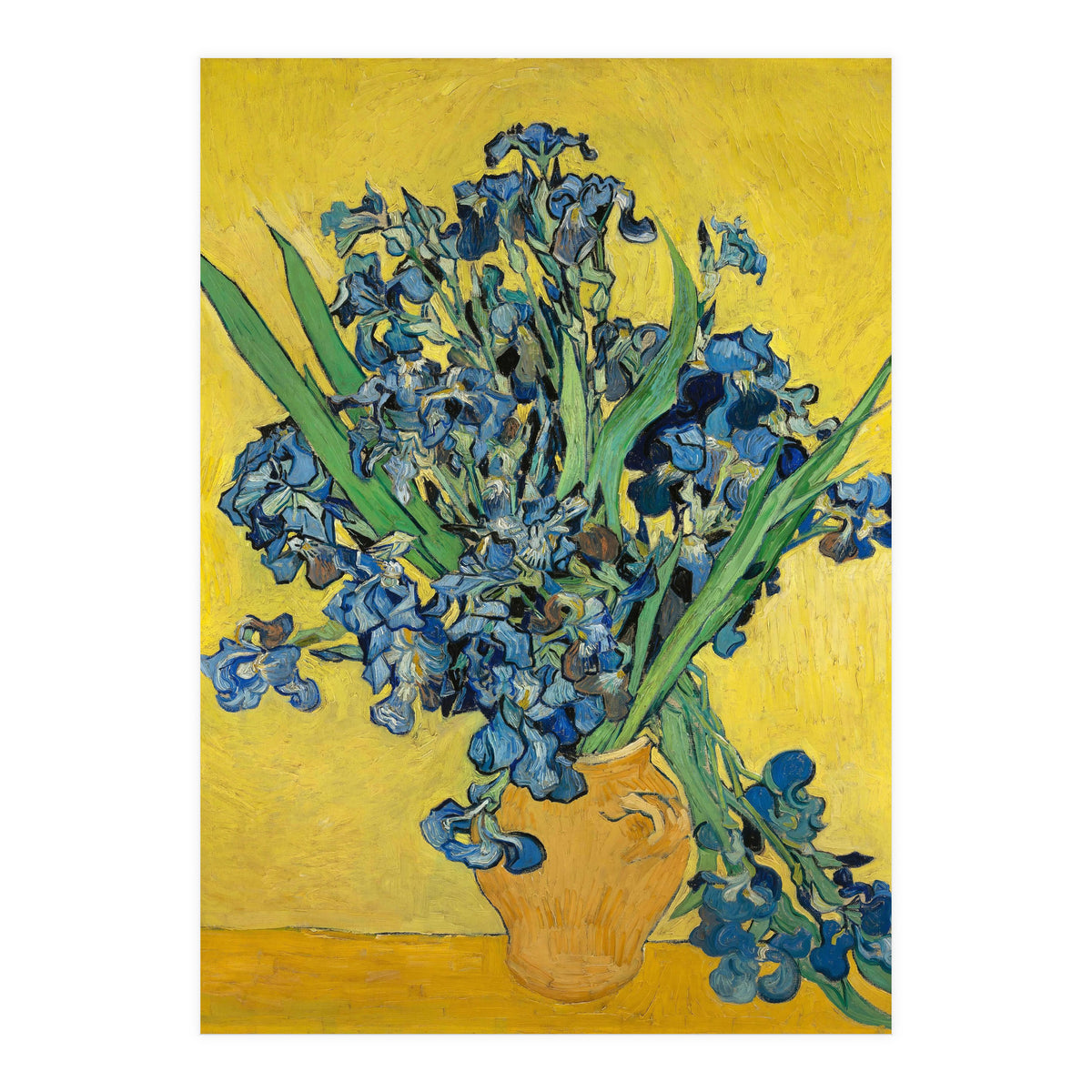 Irises. Date: May 1890, Saint-Rémy-de-Provence. Dimensions: 92.7 cm x 73.9 cm, 111.5 cm x 92.9 cm. (Print Only)