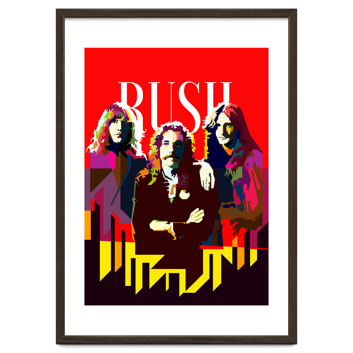 Rush Progressive Rock Pop Art WPAP