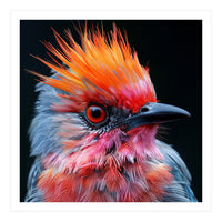 Close Up Of Exotic Bird With Vibrant Plumage (Print Only)