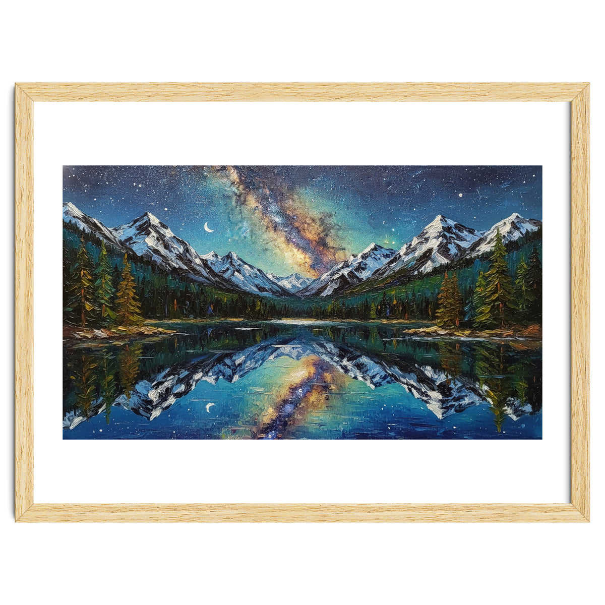 Midnight Mountain Reflection
