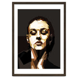 Monica Bellucci Hollywood Actress Retro Style Geometric Illustration thumbnail