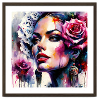 Rose Mantilla Flamenco Portrait