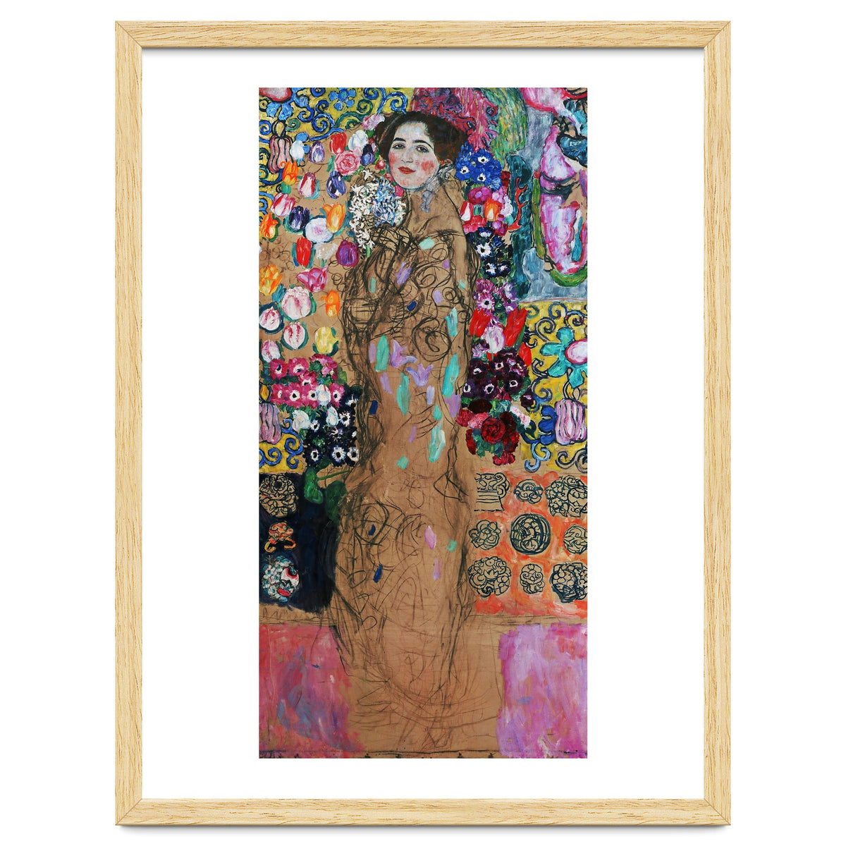 Gustav Klimt / 'Retrato de Maria Munk', 1917, Oil on canvas, 180 x 90 cm.