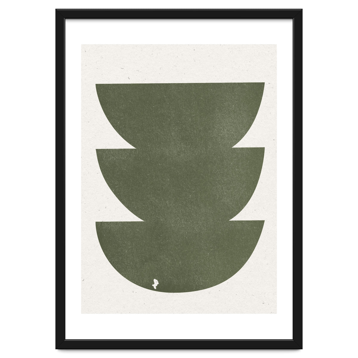 GREEN WATERCOLOR SHAPES NO.3