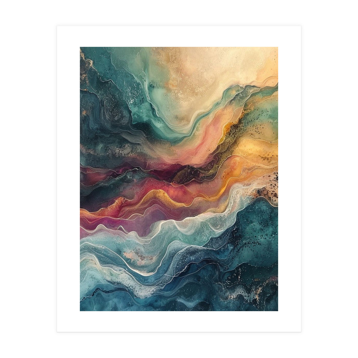 Abstract Fluid Marble (Print Only)