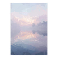 Ethereal Misty Lakeside at Dawn (Print Only)