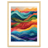 Abstract Rainbow Wave Landscape thumbnail
