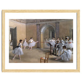 The Dance Foyer at the Opera on the rue Le Peletier, 1872 - 32x46 cm - oil on canvas. thumbnail