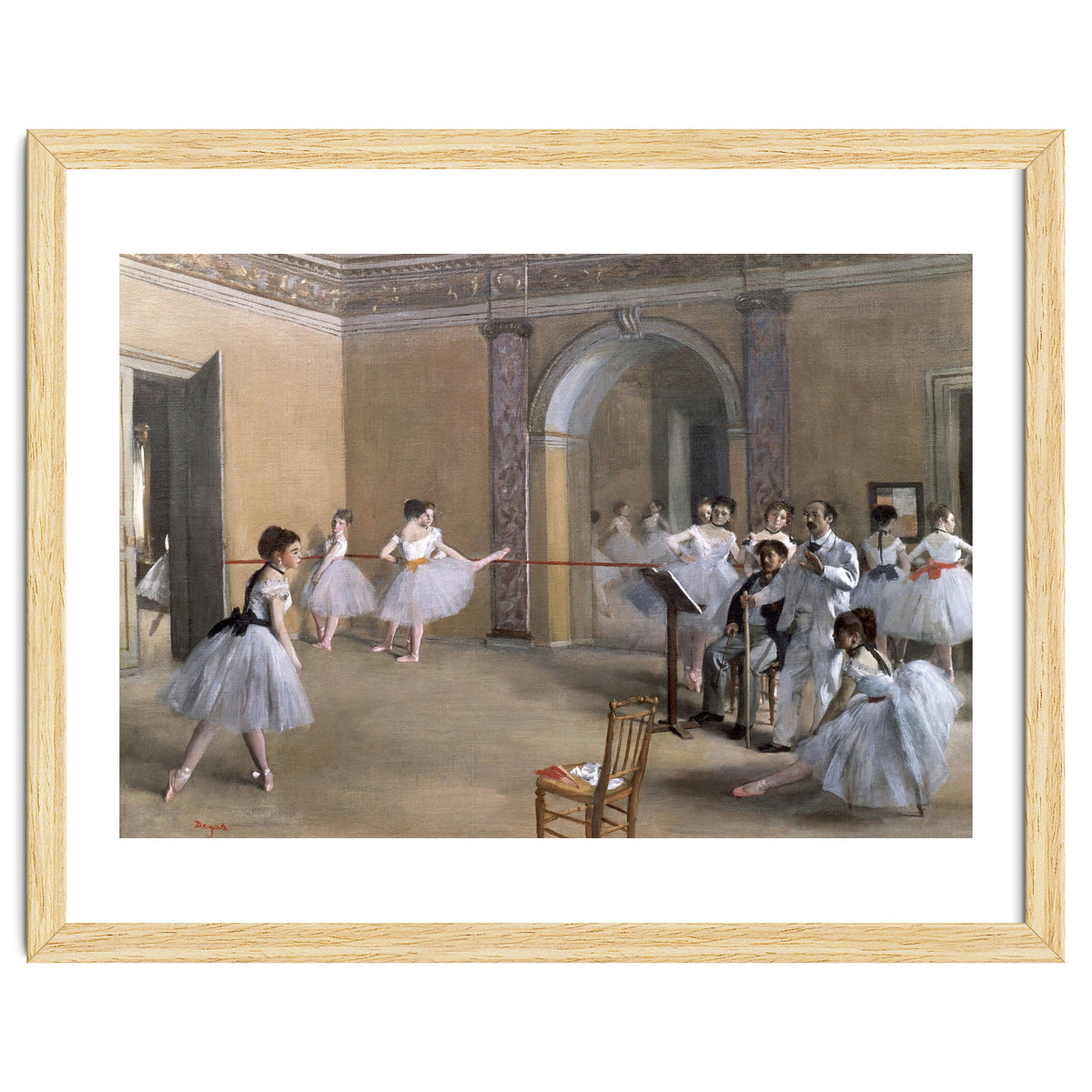 The Dance Foyer at the Opera on the rue Le Peletier, 1872 - 32x46 cm - oil on canvas.