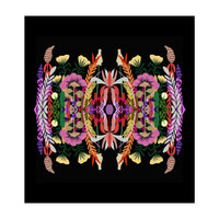 The Butterfly Effect Series 01, Paint Blot Mirror Colorful, Symmetrical Graphic, Eclectic Mandala (Print Only)