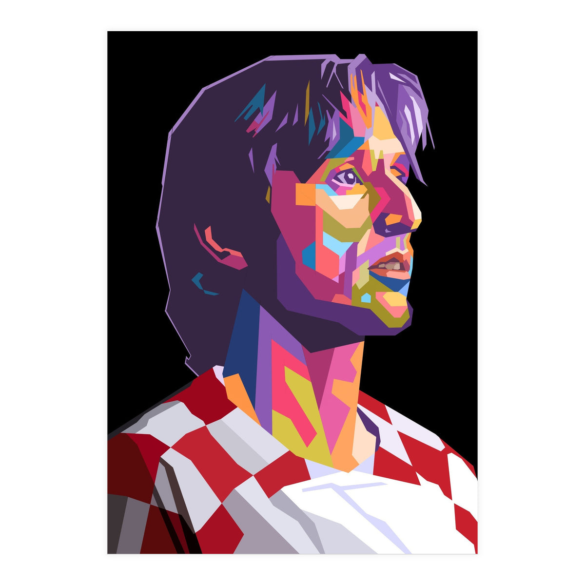 Luka Modric pop art portrait (Print Only)